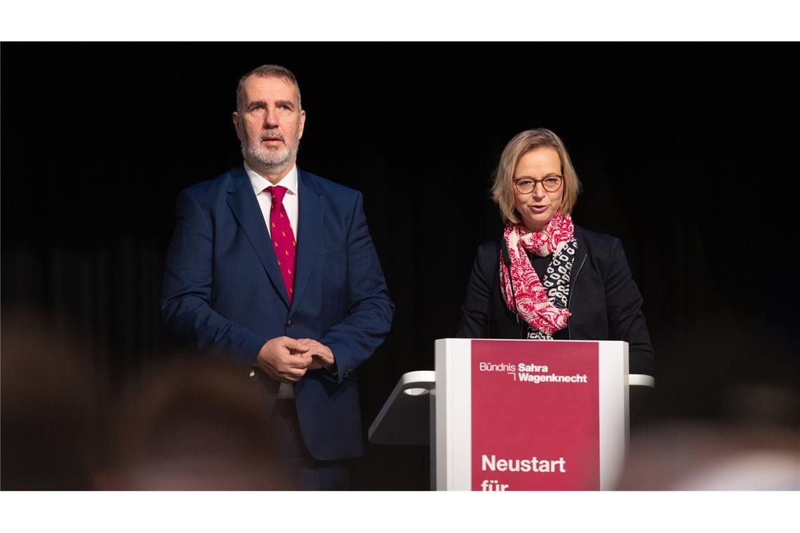 Die Thüringer BSW-Minister Steffen Schütz und Katja Wolf (Symbolbild).