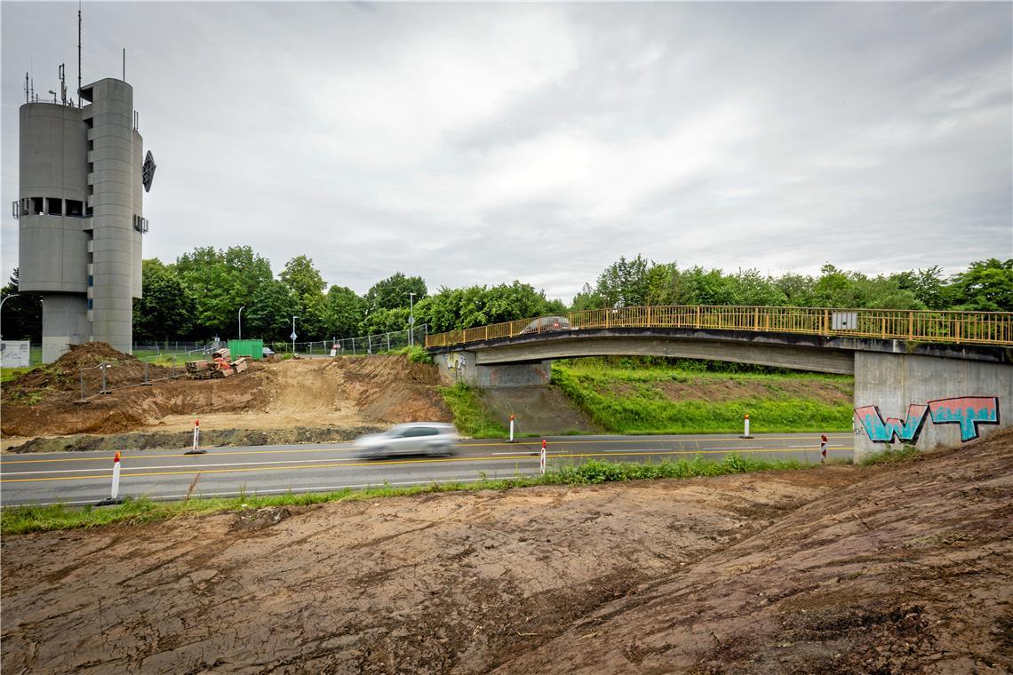 Die Verbindung vom Wasserturmgebiet in die Lerchenäcker wird für mehr als ein Jahr unterbrochen. Fotos: Alexander Becher