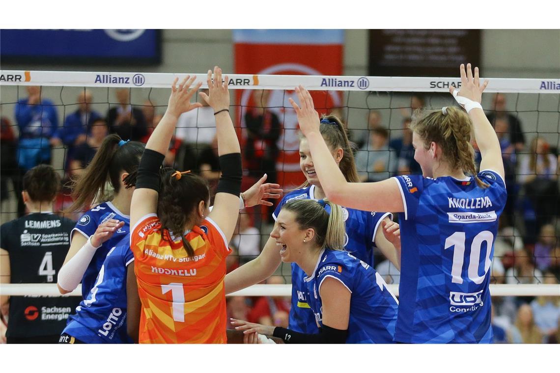 Die Volleyballerinnen von Allianz MTV Stuttgart haben erneut die Finalserie um die deutsche Meisterschaft erreicht.