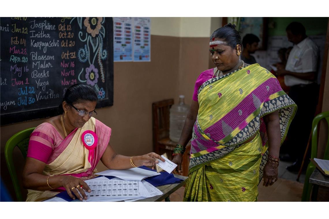 Die Wahl in Indien hat begonnen - wegen der Größe des Landes dauert sie sechs Wochen.