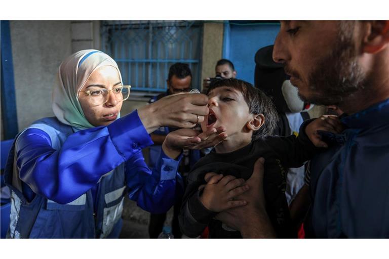 Die WHO fürchtet, dass einige Kinder bei der zweiten Impfrunde im Norden des Gazastreifens nicht mehr erreicht werden können. (Archivbild)