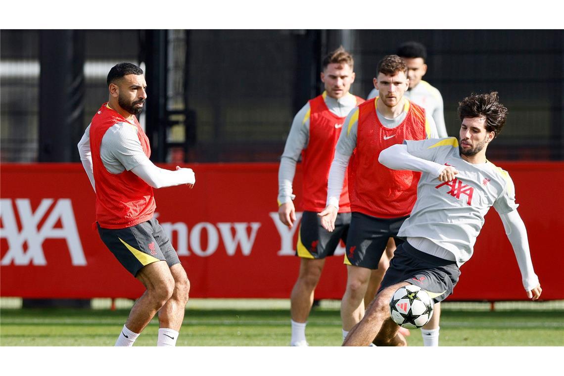 Dominik Szoboszlai im Training des FC Liverpool.