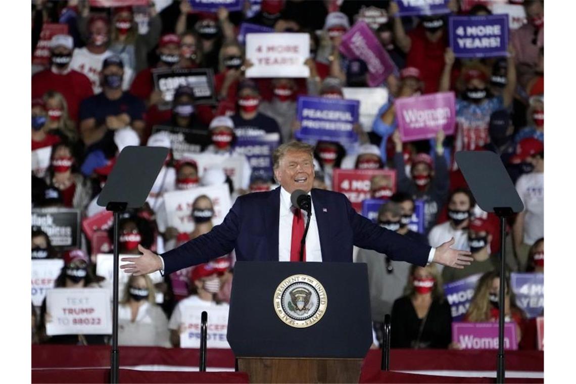 Donald Trump bei einer Kundgebung. Foto: John Bazemore/AP/dpa