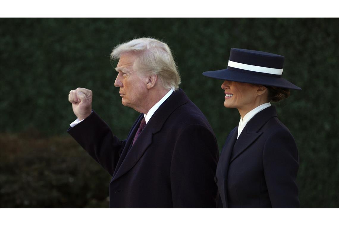 Donald Trump mit seiner Frau Melania am Tag seiner Amtseinführung.