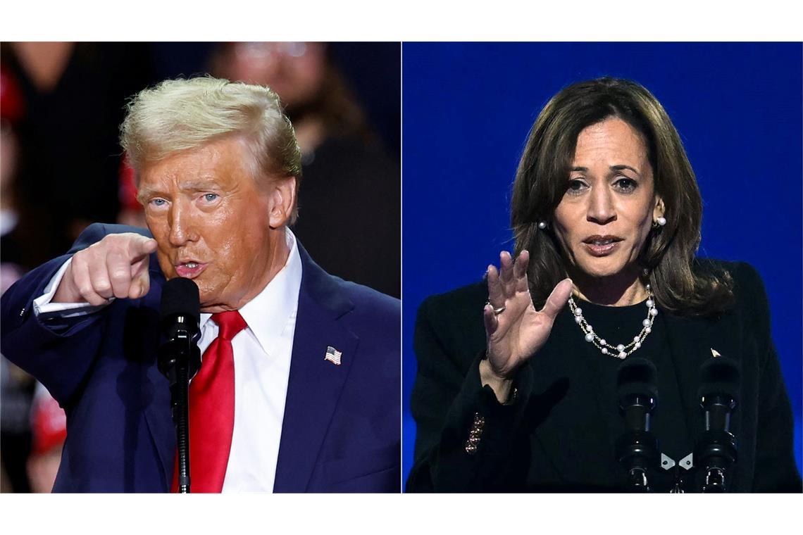 Donald Trump und Kamala Harris ringen um das Präsidentschaftsamt in den USA. (Archivbild)