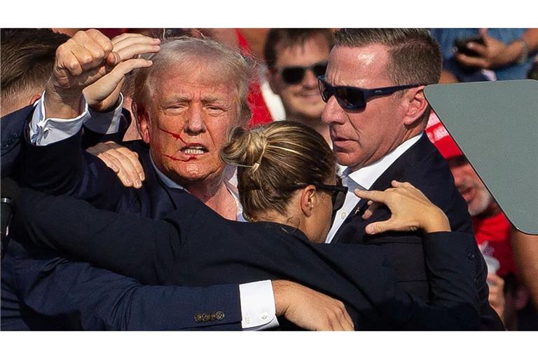 Donald Trump wurde von einer Kugel am Ohr getroffen.