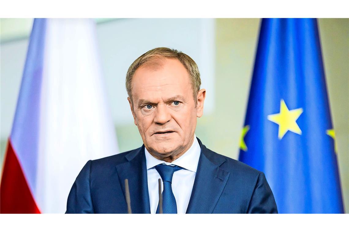 Donald Tusk, Ministerpräsident von Polen, hat neue Sanktionen der EU gegen Russland angekündigt. (Archivbild)