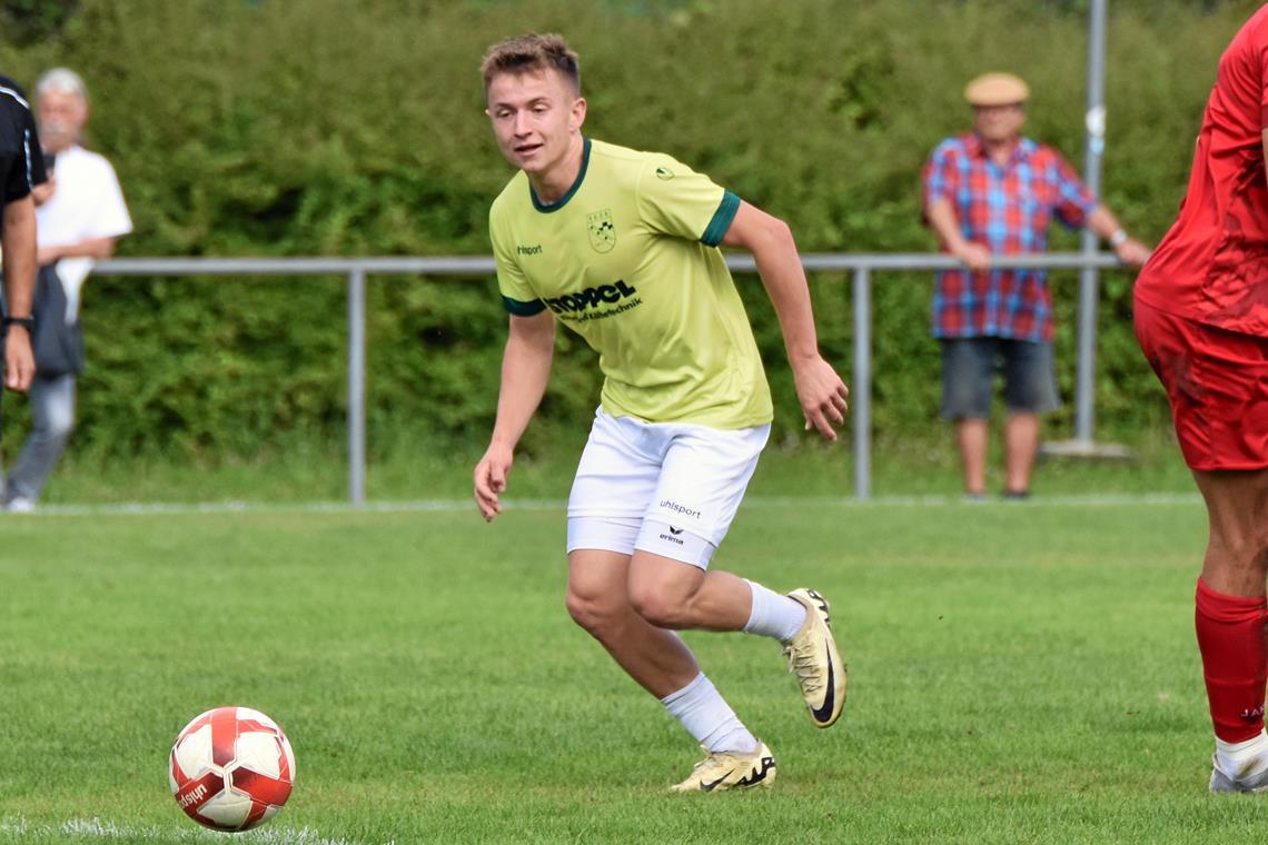 Doppelter Torschütze für die SGOS gegen Welzheim: Even Stoppel. Foto: Tobias Sellmaier