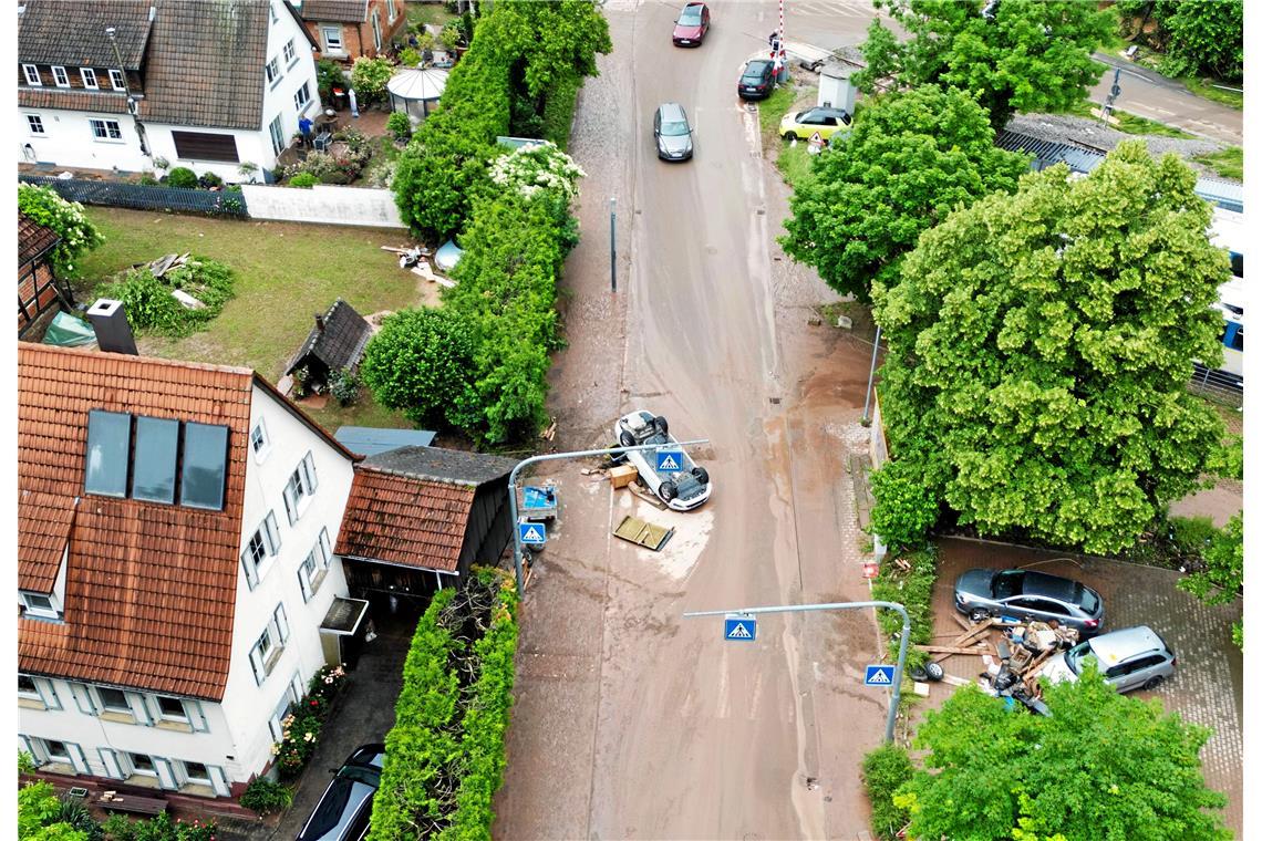 Drohnenbild aus Rudersberg. 