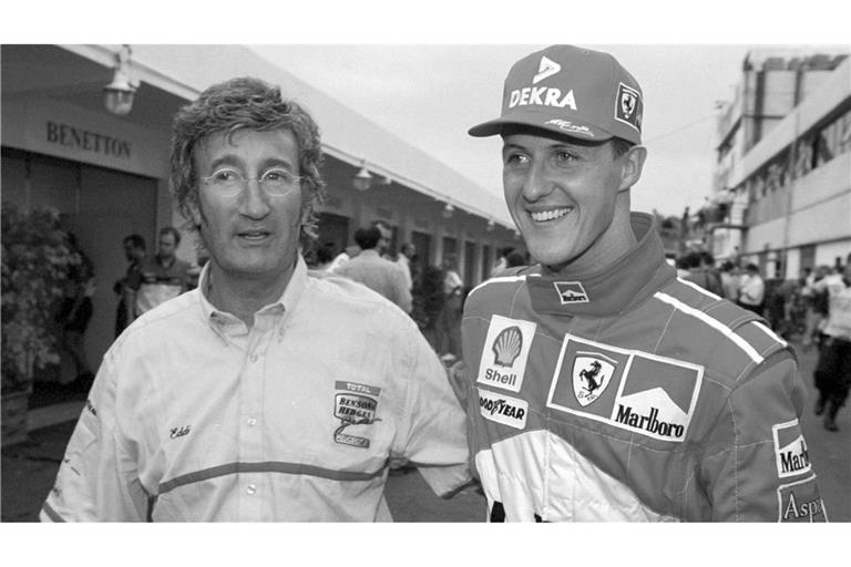 Eddie Jordan (l) war Förderer von Michael Schumacher.