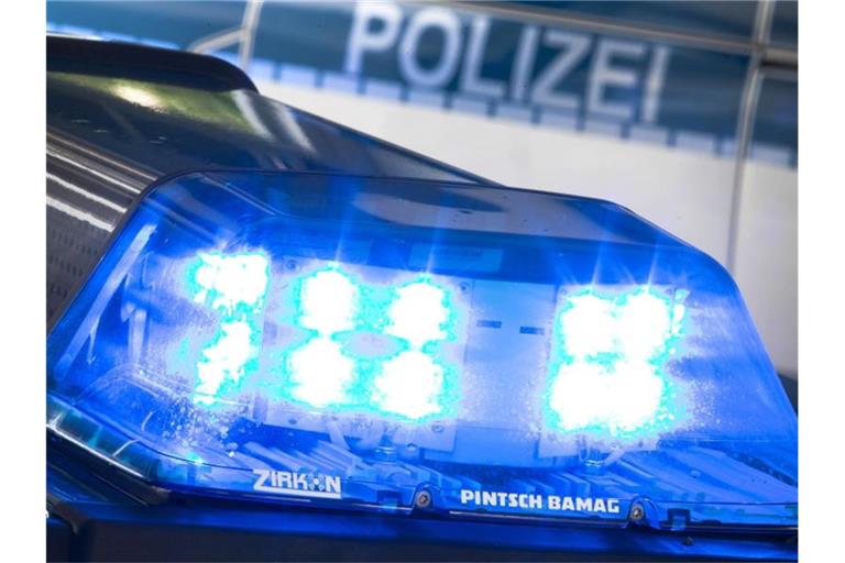 Ein Blaulicht leuchtet am auf dem Dach eines Polizeiwagens. Foto: Friso Gentsch/dpa/Archivbild