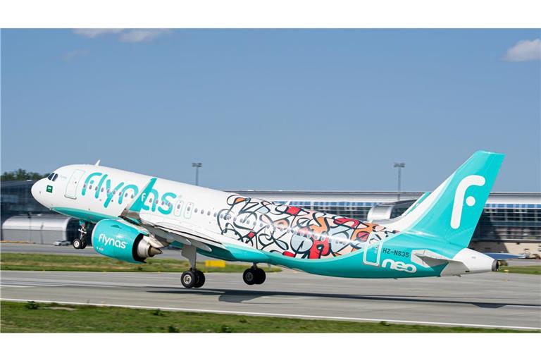 Ein Flugzeug der Fluglinie Flynas (Symbolbild).