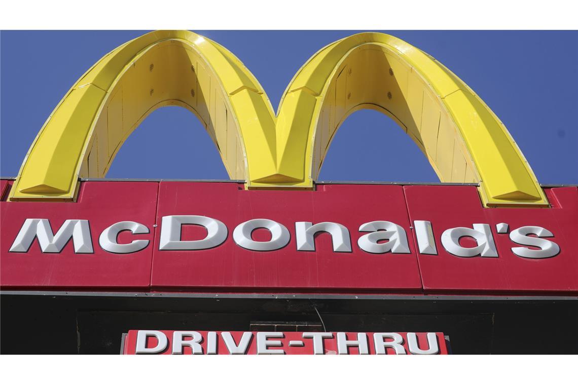 Ein McDonald’s-Schild ist an einer Filiale des Fast-Food-Konzerns in Salt Lake City (US-Bundesstaat Utah) zu sehen.