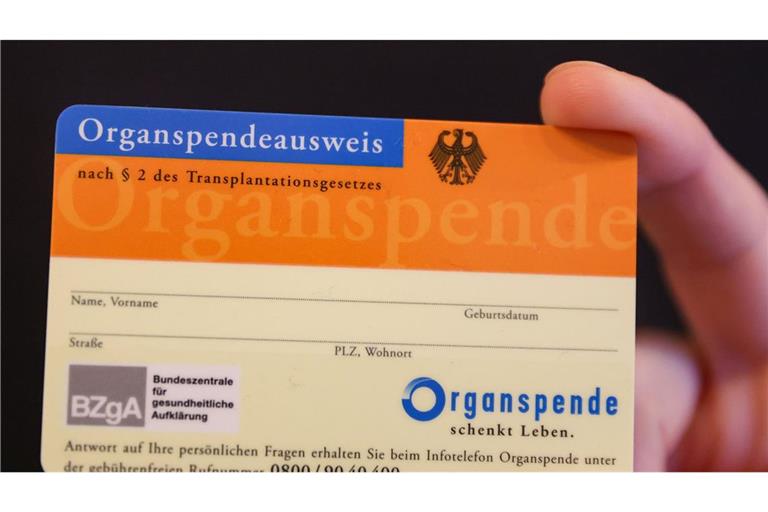 Ein Organspendeausweis