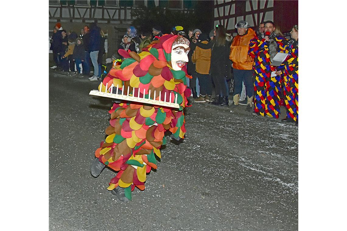 Ein Rechaspitzer aus Althütte beim Narrensprung. Tolle Stimmung beim Fasching. T...