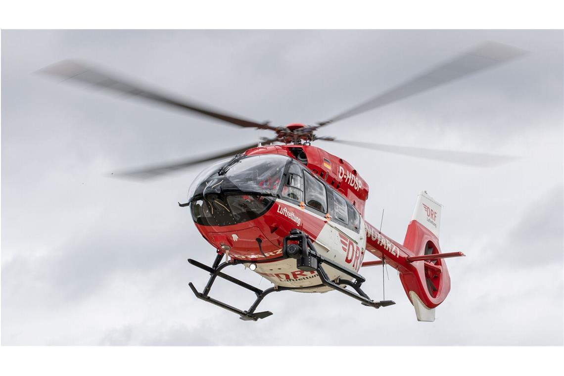 Ein Rettungshubschrauber war auch im Einsatz. (Symbolbild)