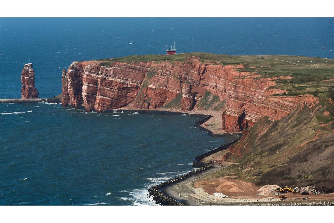 Eine der wenigen Ausnahmen: Auf der Nordesseinsel Helgoland blieb es recht kühl. (Archivbild)