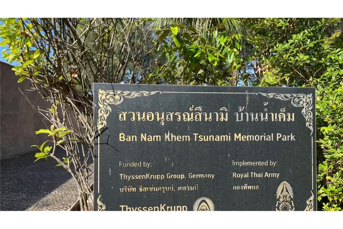 Eine Gedenkstätte in der Region Khao Lak erinnert an die Opfer des Tsunamis. (Archivbild)