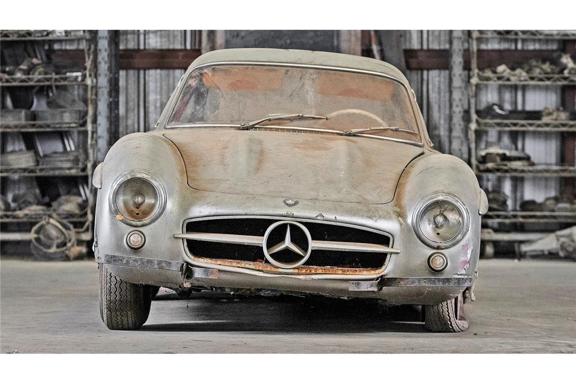 Eines von nur 29 gebauten Exemplaren: der Mercedes-Benz 300 SL-Flügeltürer mit Aluminiumkarosserie