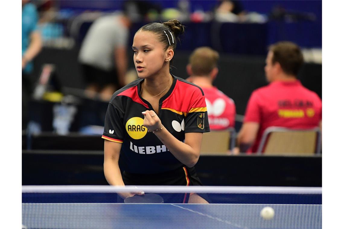 Elisa Nguyen träumt langfristig von den Olympischen Spielen – zunächst aber will sie sich im Tischtennis-Nationalteam etablieren.
         Foto: Manfred Schillings