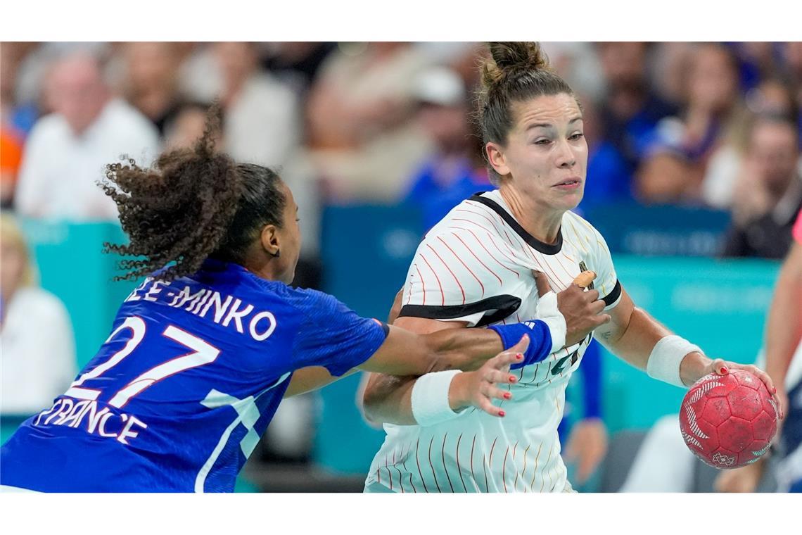 Emily Bölk war bei der 23:26-Niederlage der deutschen Handballerinnen gegen Frankreich im Olympia-Viertelfinale beste DHB-Werferin.