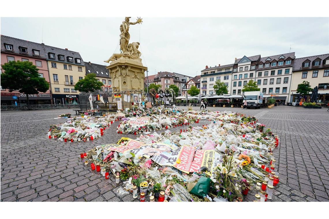 Ende Mai war der Polizist Rouven Laur auf dem Mannheimer Marktplatz getötet worden.