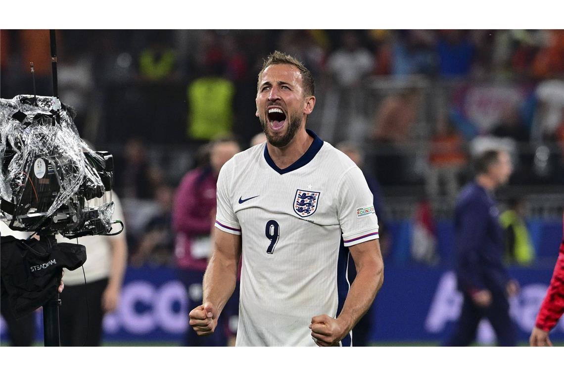 England um Kapitän Harry Kane steht im Finale der diesjährigen EM. Dort treffen die Three Lions auf Spanien.