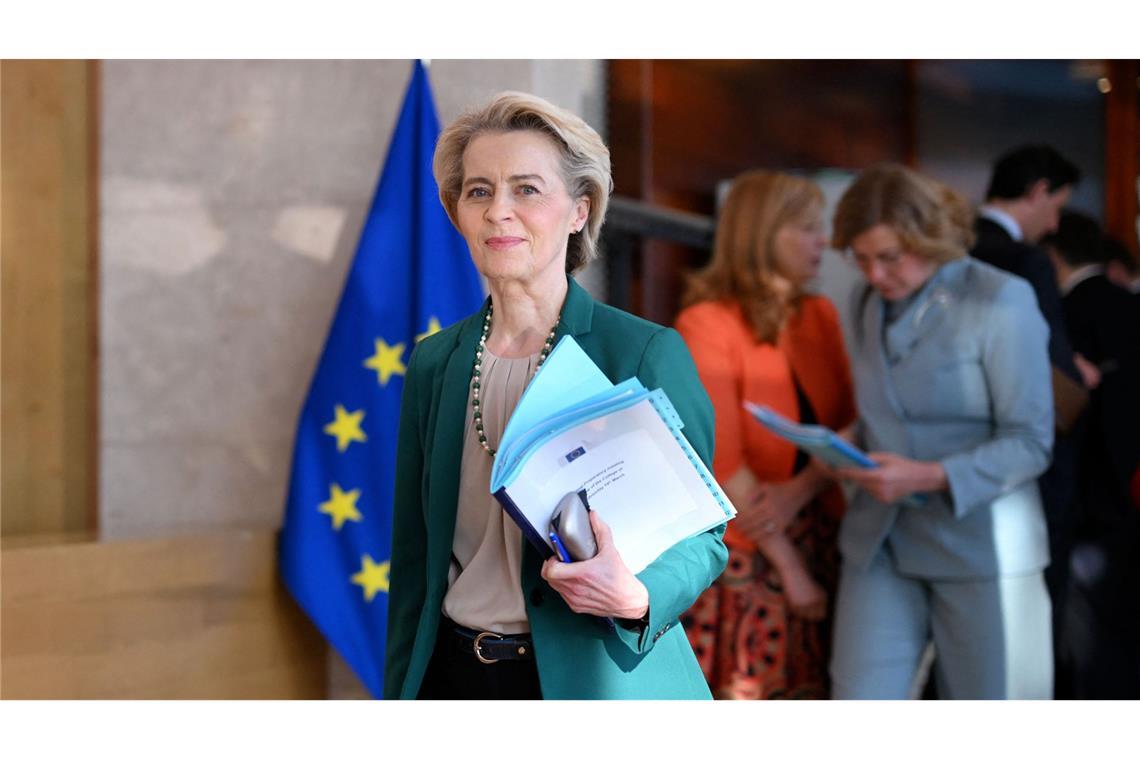 EU-Kommissionspräsidentin Ursula von der Leyen präsentiert ein Strategiepapier zur Aufrüstung Europas.