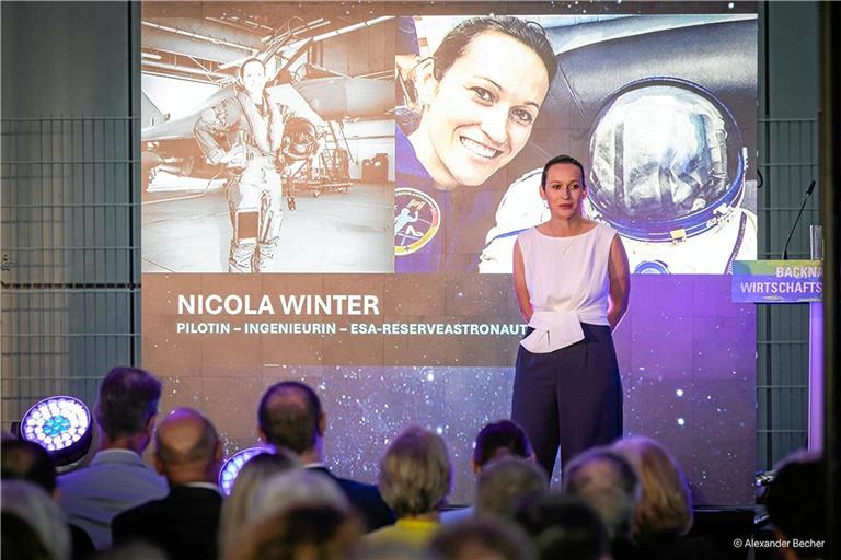 Eurofighter-Kampfjets ist Nicola Winter schon geflogen, jetzt möchte sie mit einer Rakete zur internationalen Raumstation ISS reisen. Foto: Alexander Becher