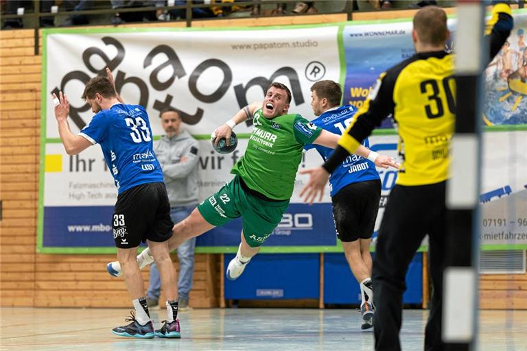 Ex-HCOB-Kreisläufer Jakub Strýc spielt jetzt für den EHV Aue. Foto: Alexander Becher