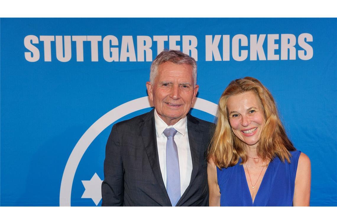 Ex-VfB-Präsident Wolfgang Dietrich mit Frau