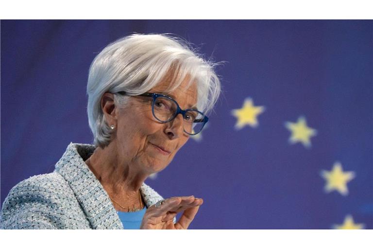 EZB-Präsidentin Christine Lagarde dämpft die Erwartung an weitere Zinssenkungen vorerst.