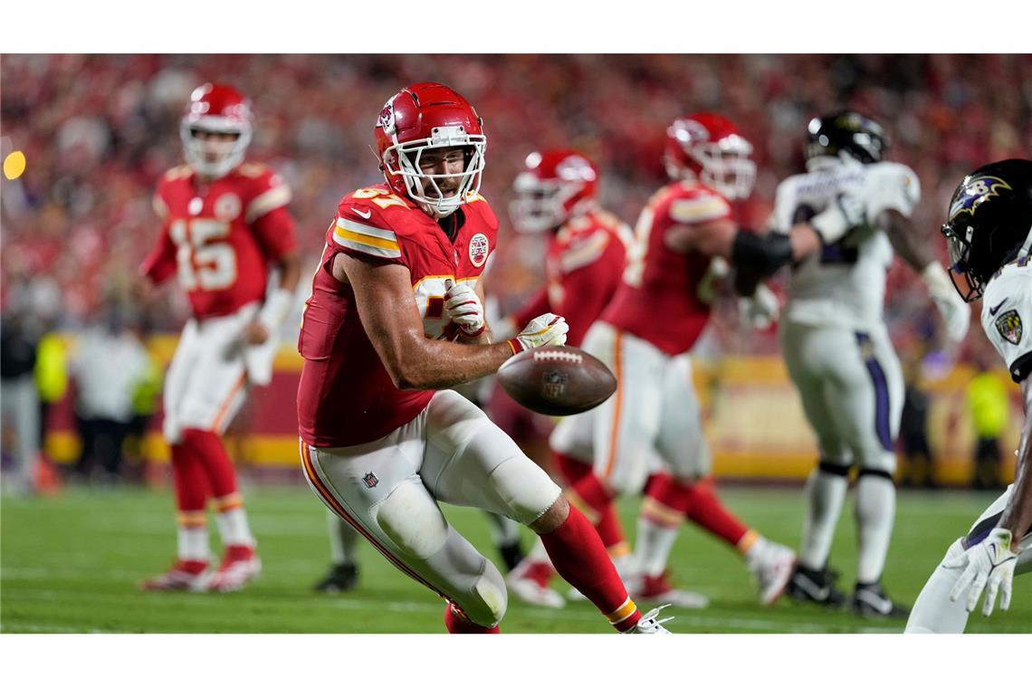 Feierte einen Auftaktsieg mit den Kansas City Chiefs: Travis Kelce