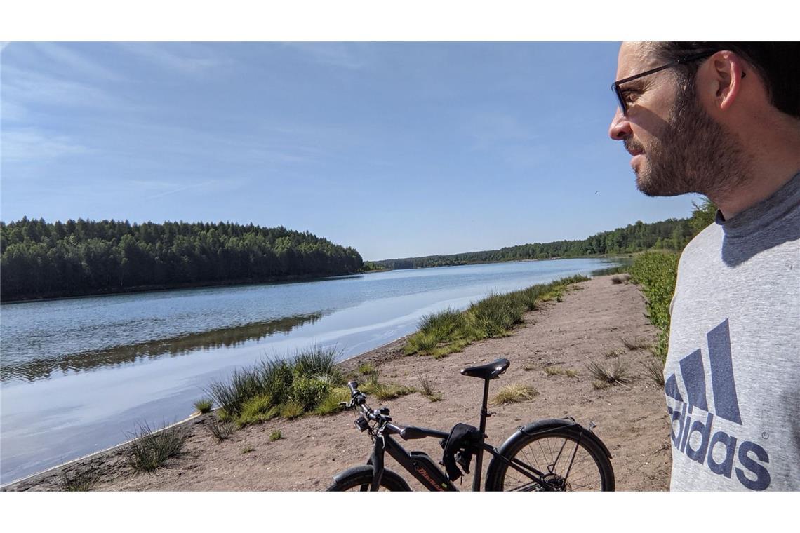 Florian Schießl im Jahr 2021: Da konnte er bereits wieder mit dem E-Bike fahren.