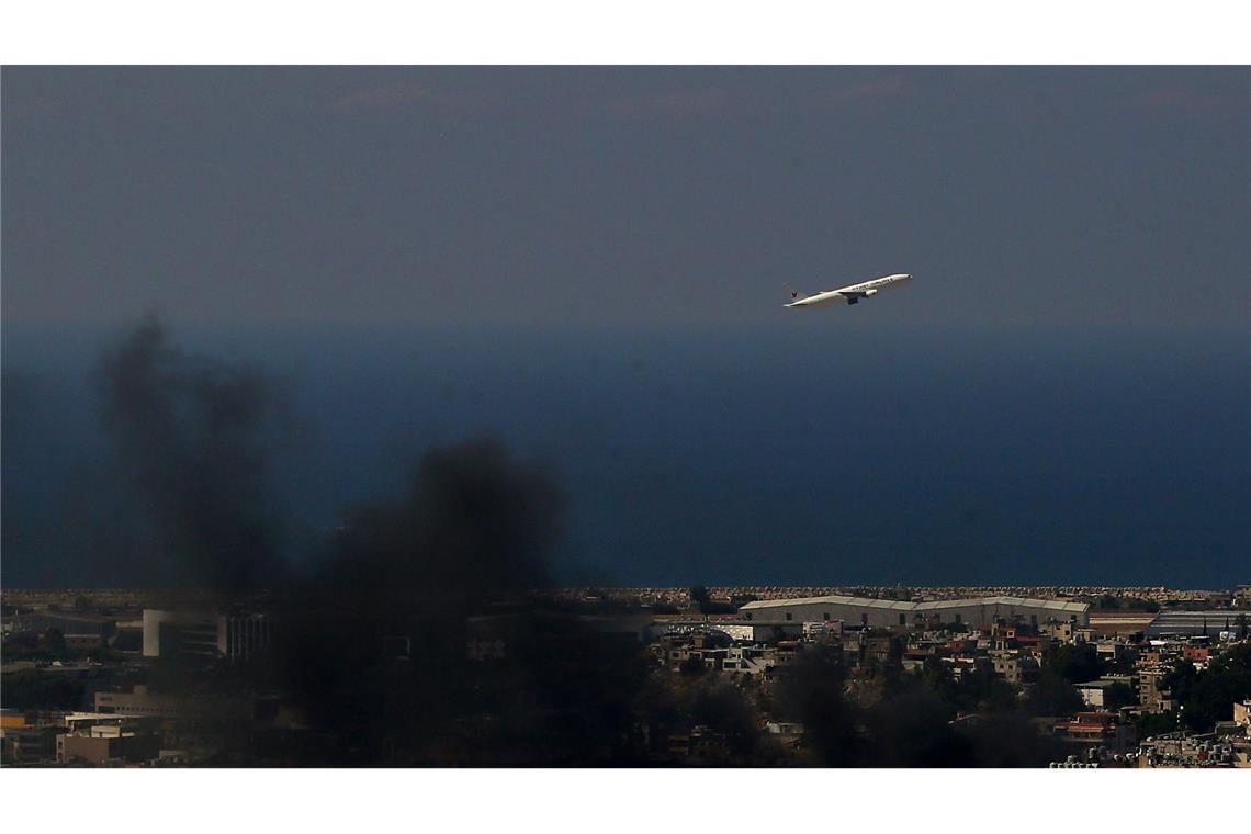 Flucht vor den Bomben auf Beirut.