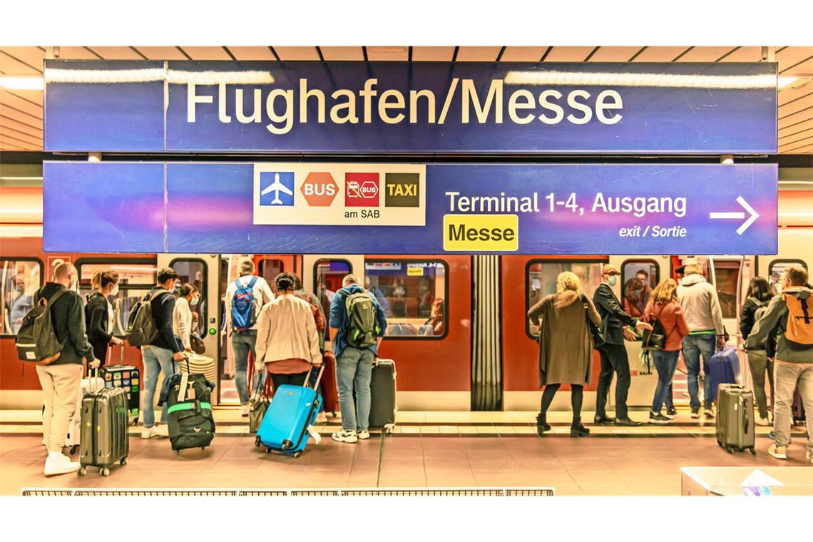 Flughafen und Messe sind kurzfristig nicht mit der S-Bahn zu erreichen.