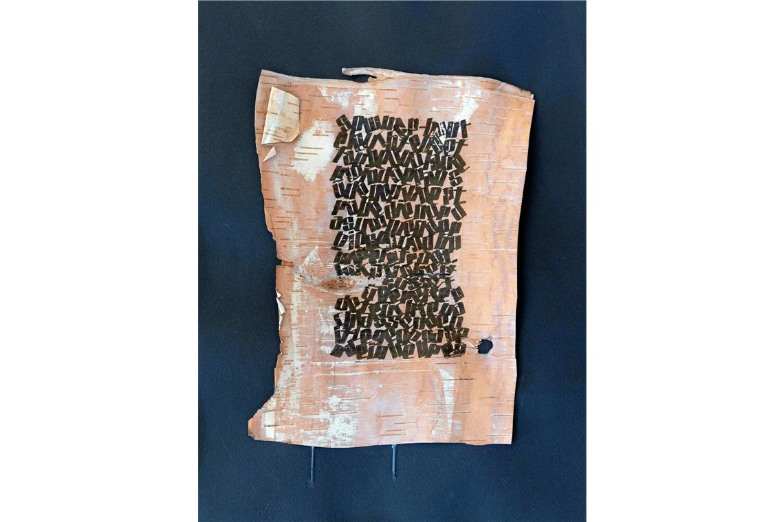 Die Kunst des schönen Schreibens Formal streng und doch frei gestaltet.