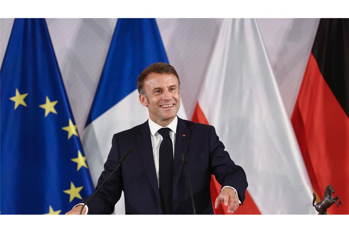 Frankreichs Präsident Macron gehört zu den Befürwortern der Möglichkeit ukrainischer Schläge auf russischem Boden.