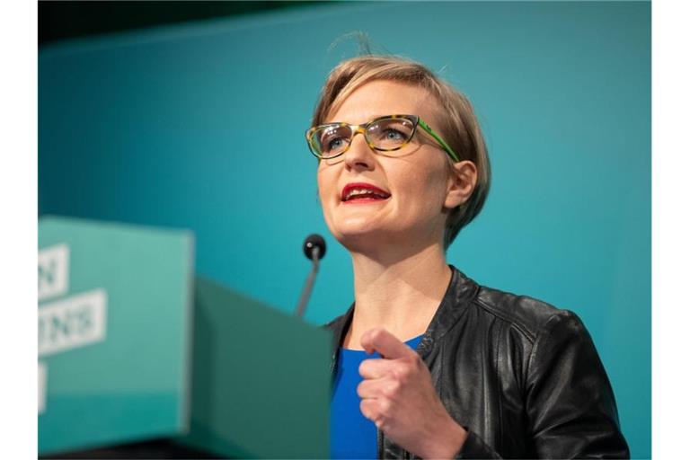 Franziska Brantner während der digitalen Landesdelegiertenkonferenz von Bündnis 90/Die Grünen Baden-Württemberg. Foto: Marijan Murat/dpa