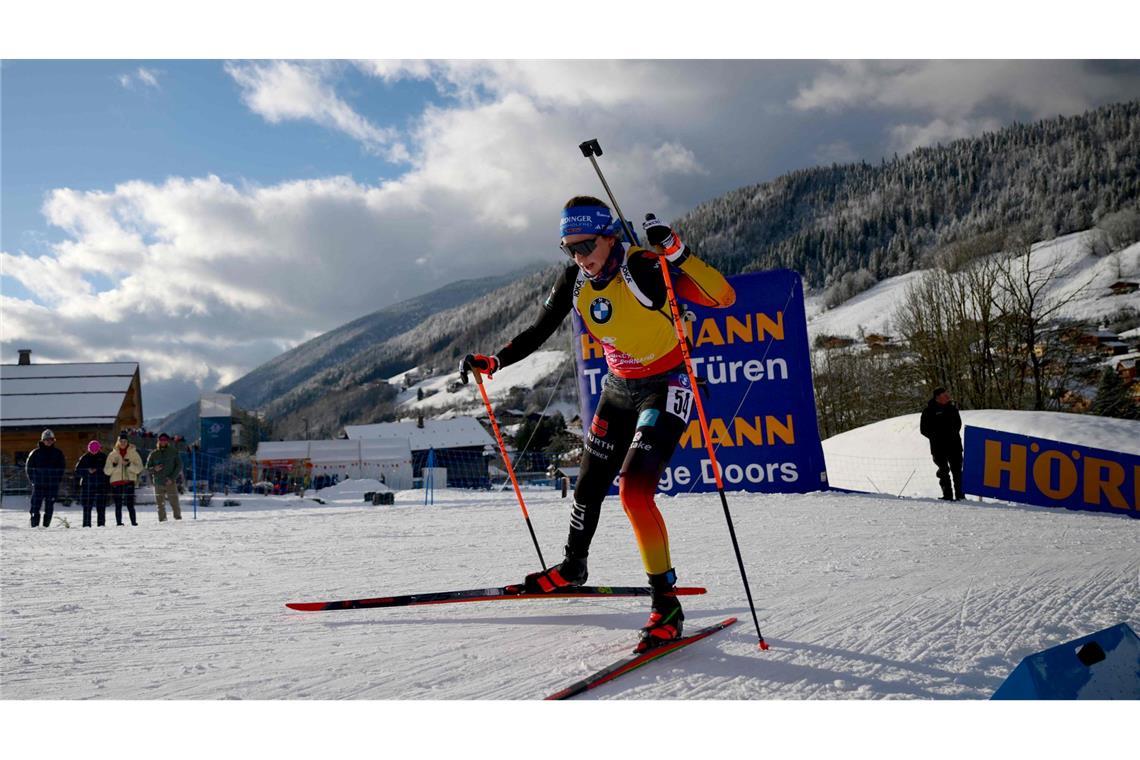 Franziska Preuß holt als Sprint-Zweite ihr nächstes Top-Ergebnis.