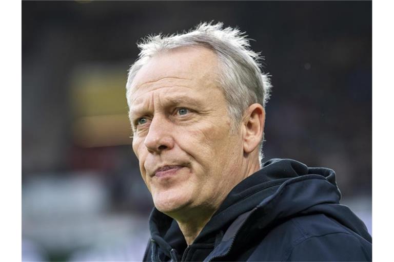 Freiburgs Trainer Christian Streich. Foto: David Inderlied/dpa/Archivbild