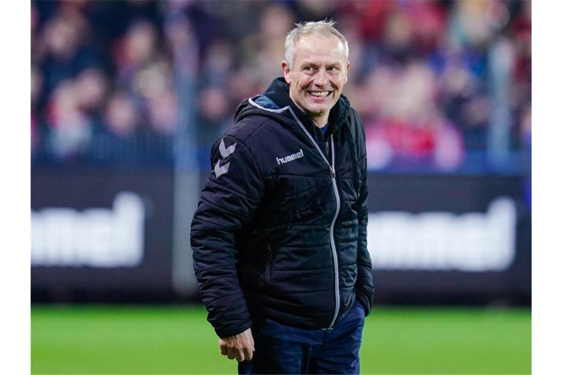 SC Freiburg will Sieglos-Serie in Mainz beenden Freiburgs Trainer Christian Streich. Foto: Uwe Anspach/dpa/Archivbild