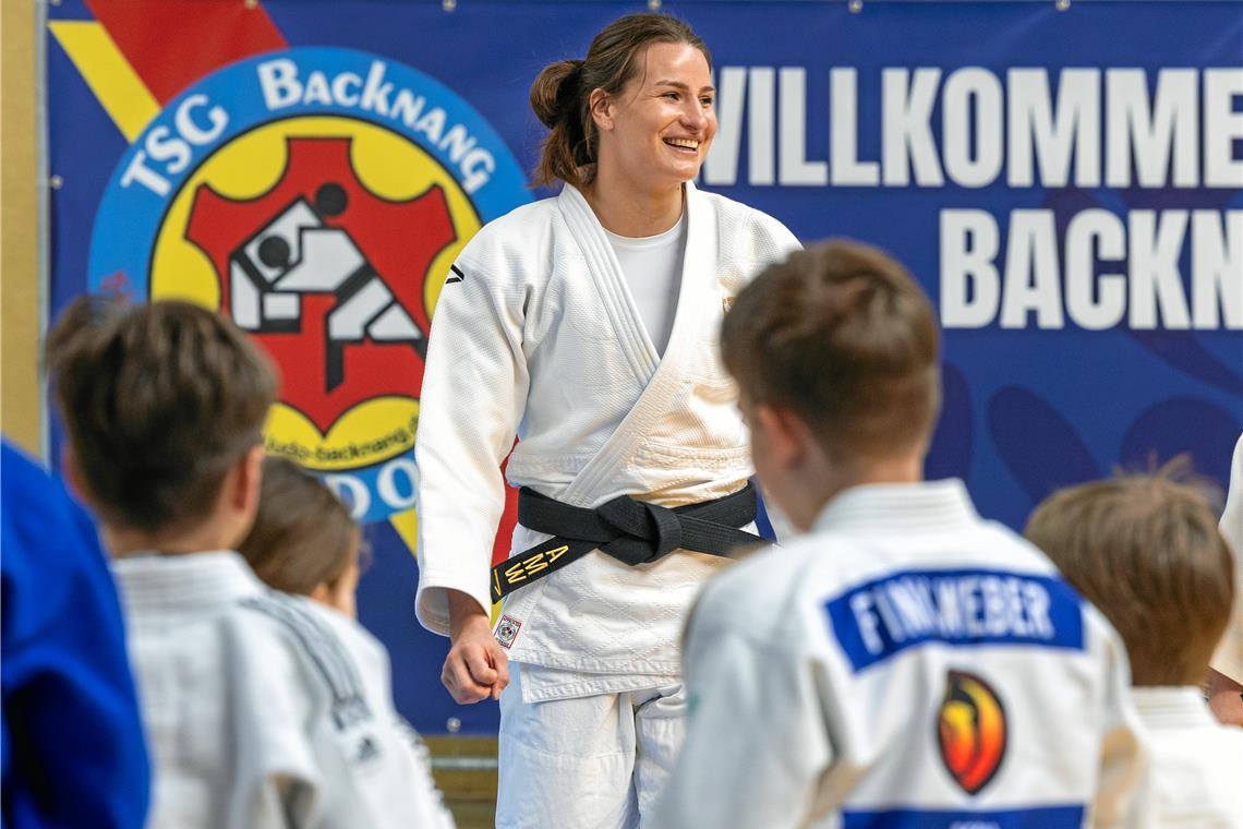 Ein Hauch von Olympia im Murrtal Freut sich auf ihr Saisondebüt beim Doppelkampftag in eigener Halle: die zweifache Weltmeisterin Anna-Maria Wagner. Foto: Alexander Becher