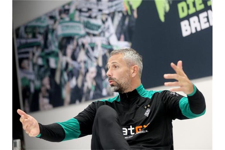 Führte Borussia Mönchengladbach in seinem ersten Jahr gleich in die Königsklasse: Trainer Marco Rose. Foto: Roland Weihrauch/dpa