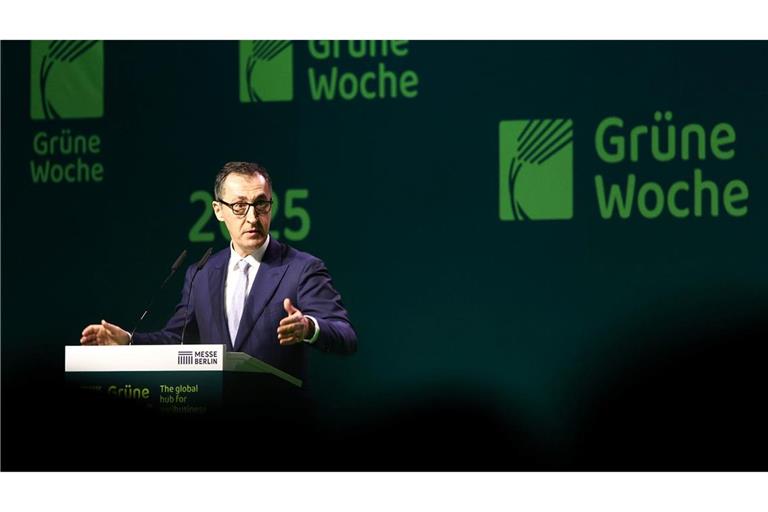 Für Cem Özdemir (Grüne) ist es die letzte Grüne Woche in seiner Funktion als Landwirtschaftsminister.