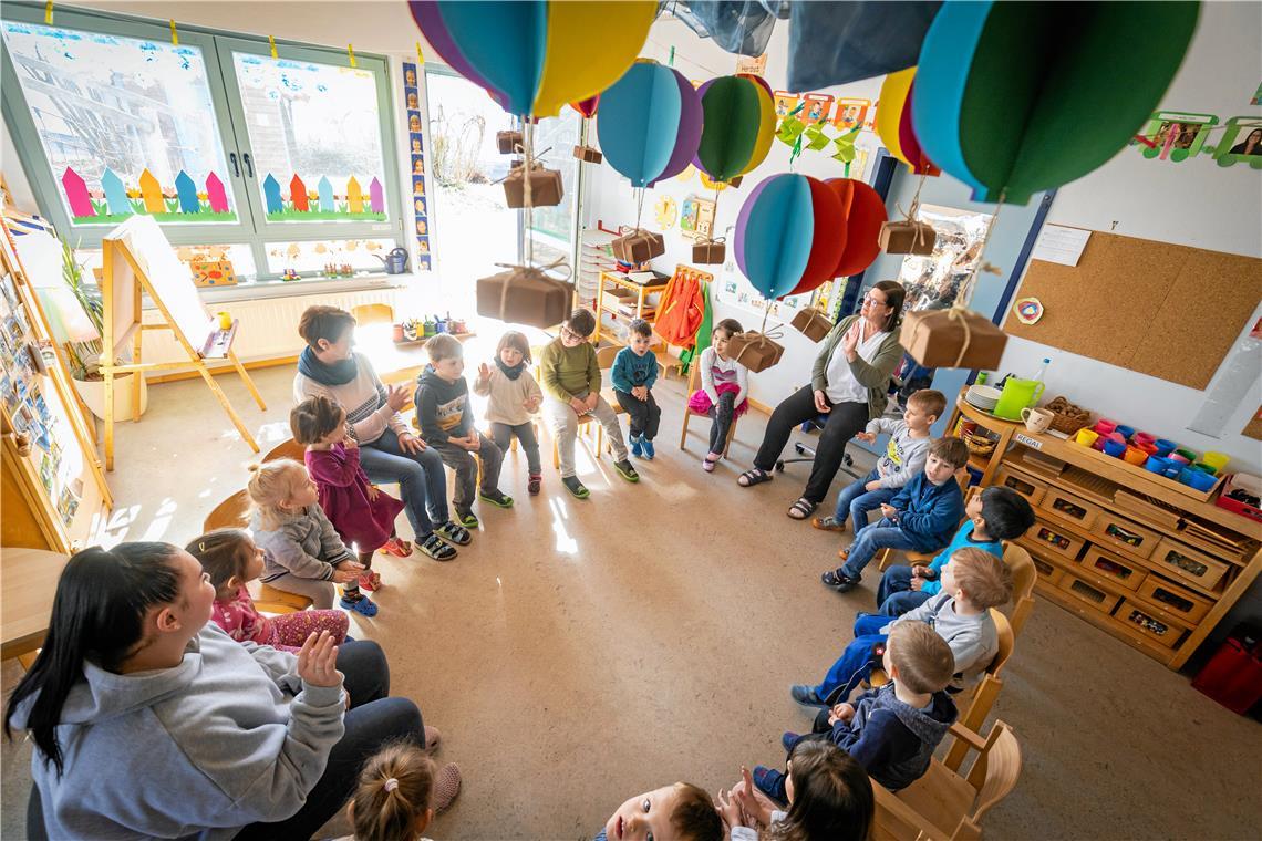 Für die Kinderbetreuung, wie hier in der Kita Bertha von Suttner, gibt die Stadt Backnang viel Geld aus. Aber passen die Angebote auch zu den Bedürfnissen der Eltern? Das wurde nun in einer Umfrage ermittelt. Archivfoto: Alexander Becher