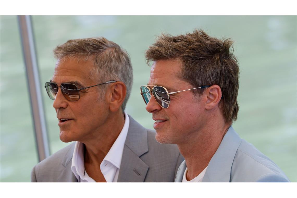 George Clooney und Brad Pitt stehen für "Wolfs" wieder gemeinsam vor der Kamera.