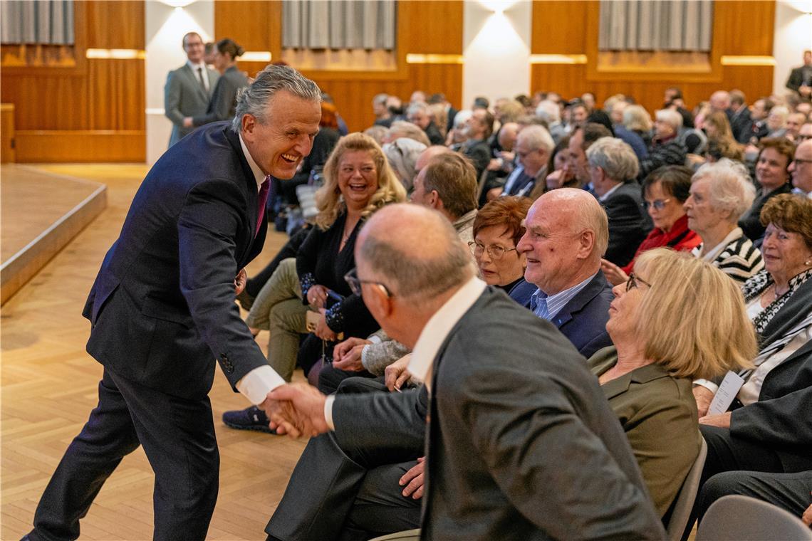 Gern gesehener Gast im Bürgerhaus: Der Stuttgarter Oberbürgermeister und Backnanger Ehrenbürger Frank Nopper.