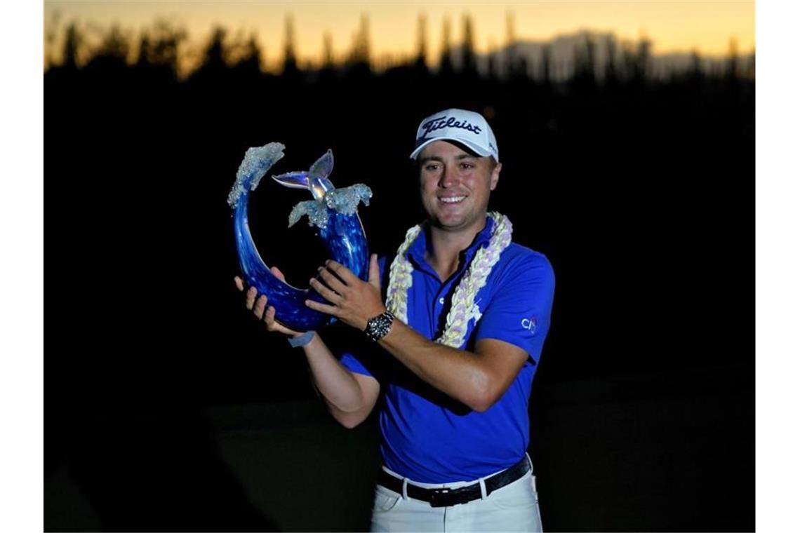 US-Golfer Thomas siegt erneut auf Hawaii Golfprofi Justin Thomas gewann erneut das Jahres-Auftaktturnier auf Hawaii. Foto: Matt York/AP/dpa