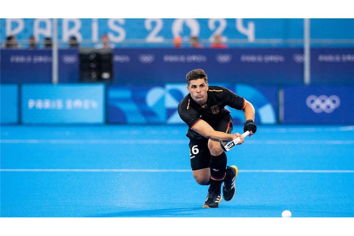 Gonzalo Peillat spielt mit dem deutschen Hockey-Team in Paris um Gold.